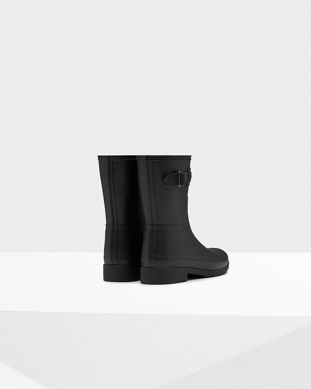 Galochas Curtas Hunter Feminina Pretas - Refined Slim Fit - 31HVZGAUO